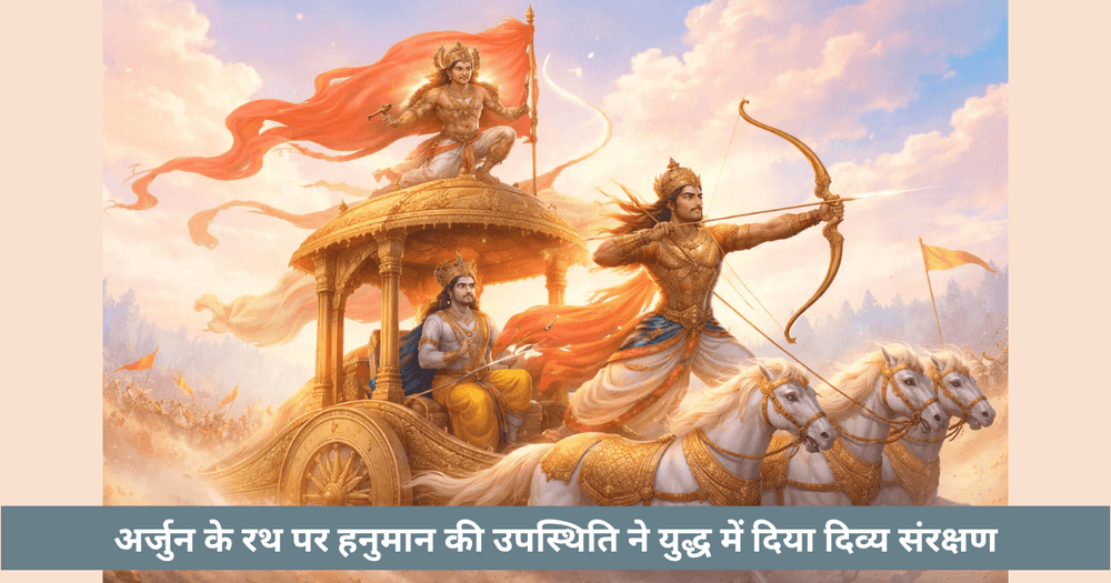 अर्जुन के रथ पर हनुमान की कथा