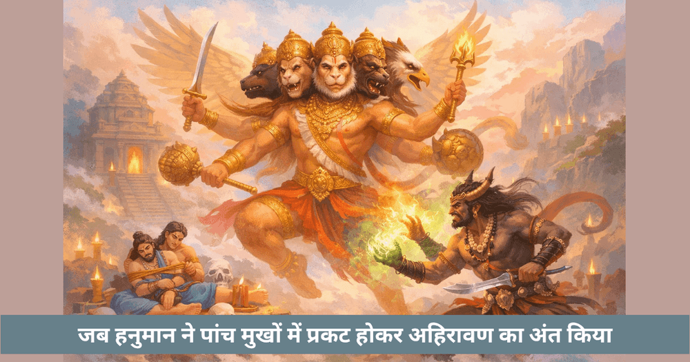 अहिरावण और हनुमान का पाँच मुखी रूप – गूढ़ कथा