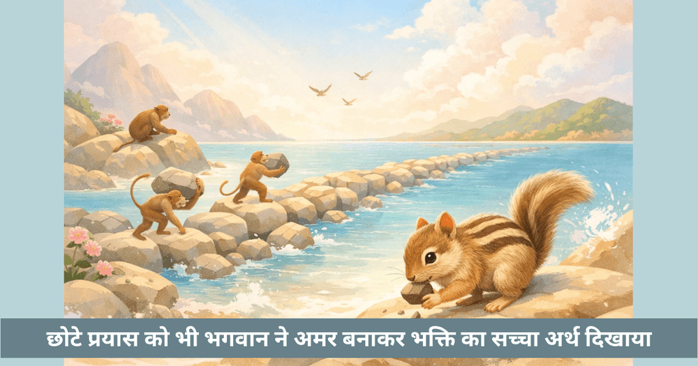 गिलहरी का छोटा प्रयास और समर्पण