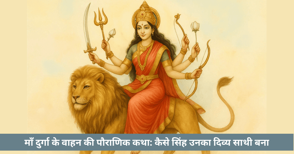 माँ दुर्गा का सिंह वाहन: पौराणिक कथा महत्व और आध्यात्मिक शिक्षाएं