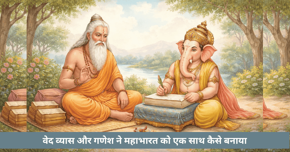 व्यास और गणेश ने महाभारत कैसे रची: दिव्य सहयोग और बलिदान की कथा