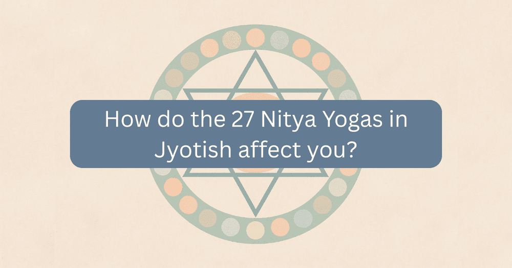 Yoga in Astrology: 27 Nitya Yogas, Effects and Panchang Significance