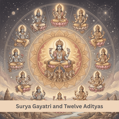 Surya Gayatri and Twelve Adityas