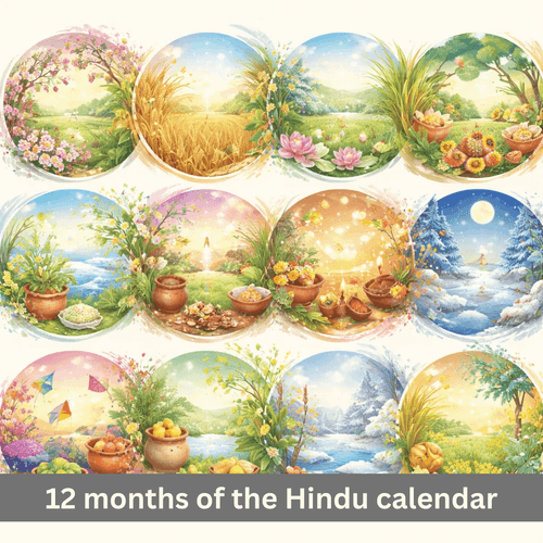 Names and Timing of the 12 Hindu Months