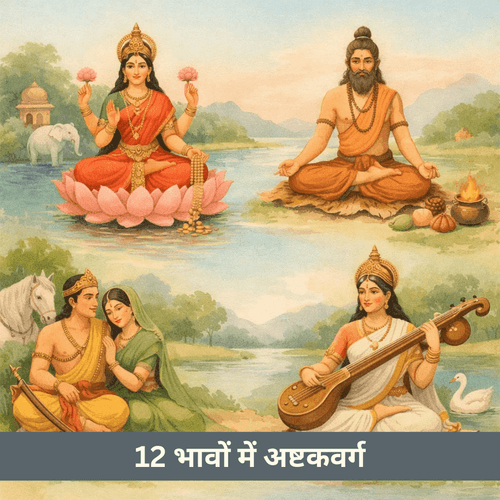 12 भावों में अष्टकवर्ग: जीवन के बारहों क्षेत्रों की ब्रह्मांडीय स्कोरकार्ड