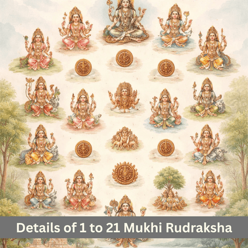 Importance of 1 to 21 Mukhi Rudraksha