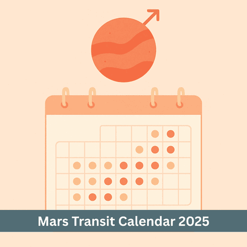 Mars Transit Calendar 2025: Know Every Move of the Planetary Commander and Your Future's Direction