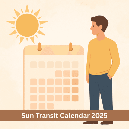 Sun Transit Calendar 2025: Know the Direction of Your Life for the Entire Year