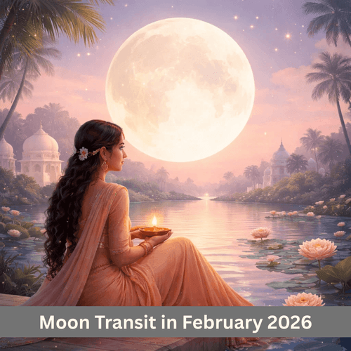 Moon Transit in February 2026: Complete Dates, Time and Astrological Meaning