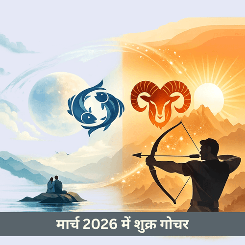 मार्च 2026: शुक्र का मीन से मेष राशी में संचार और प्रेम-सुख पर प्रभाव