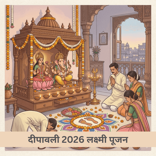 दीपावली 2026 लक्ष्मी पूजन