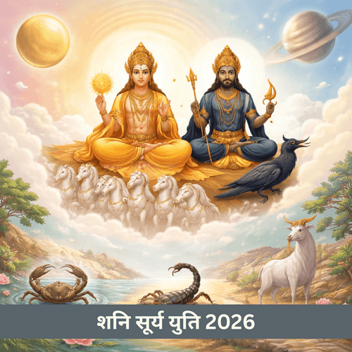 2026 में शनि-सूर्य युति: मीन राशि में संयोग, कर्क, वृश्चिक और मकर राशियों के लिए सौभाग्य