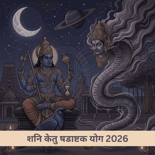 शनि केतु षडाष्टक योग 2026