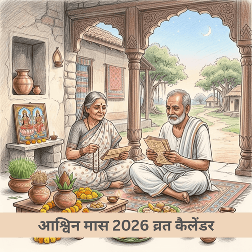 आश्विन मास 2026 व्रत कैलेंडर