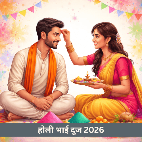 होली भाई दूज 2026: तिथि, द्वितीया तिथि और भाई-बहन का बंधन