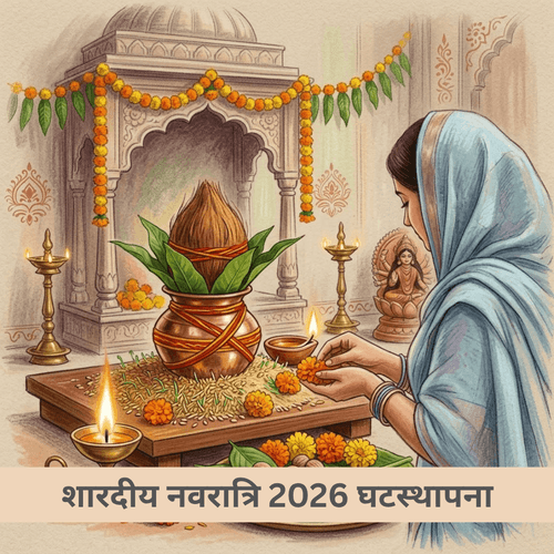 शारदीय नवरात्रि 2026 घटस्थापना