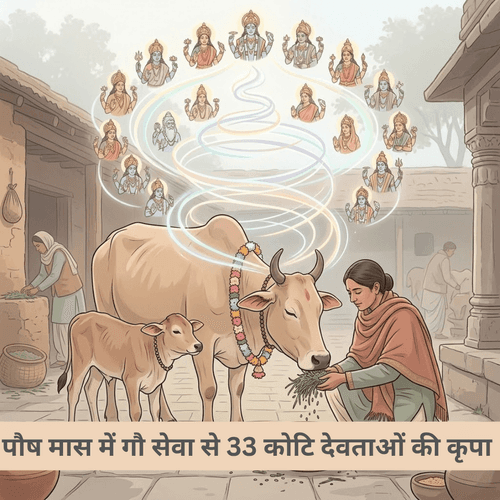 पौष मास में गौ सेवा से 33 कोटि देवताओं की कृपा कैसे मिलेगी?