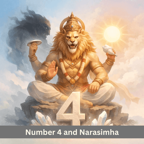Number 4 and Narasimha: Balance of Rahu Influence