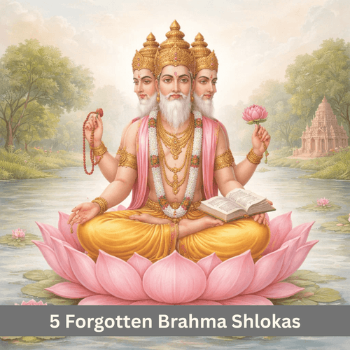 5 Forgotten Brahma Shlokas That Can End All Suffering