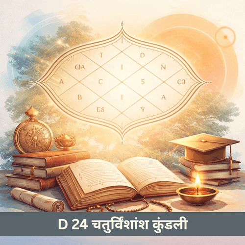 D24 चतुर्विंशांश चार्ट क्या है और यह शिक्षा और ज्ञान कैसे दिखाता है