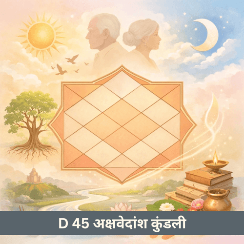 D 45 अक्षवेदांश चार्ट: पिता की लकीरों का रहस्य