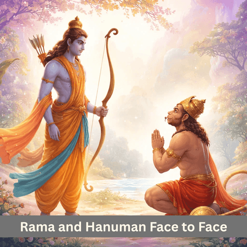 When Rama and Hanuman Stood Face to Face