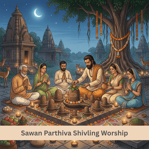 Sawan Parthiva Shivling Worship