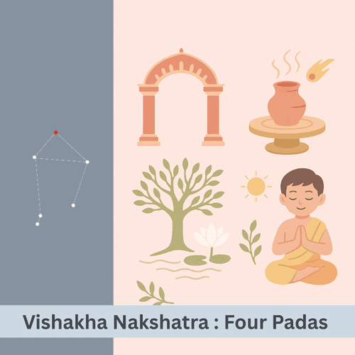 The Four Padas of Vishakha Nakshatra: Do Branching, Victory, Diversity and Constant Transformation Lead to Fulfillment?