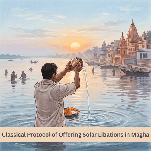 Classical Protocol of Offering Solar Libations in Magha: The Splendor of Varuna and Mitra Adityas