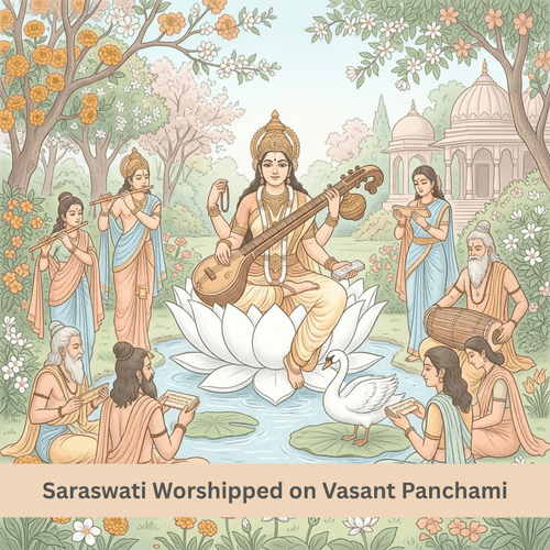 Why Is Saraswati Worshipped on Vasant Panchami?
