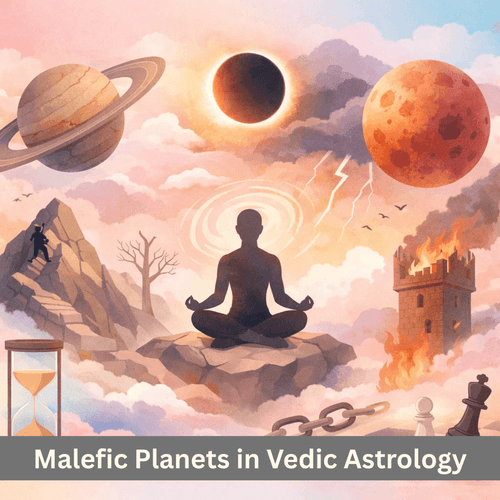 Malefic Planets in Vedic Astrology: Challenge, Discipline and Deep Transformation