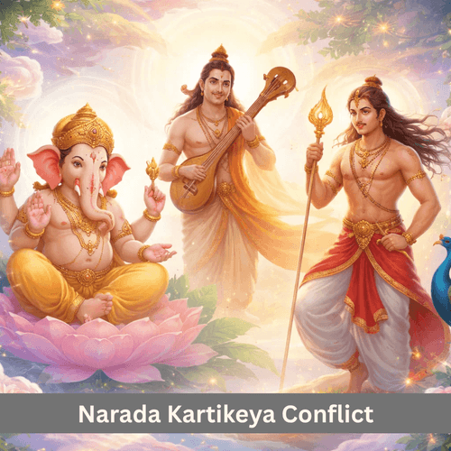 Narada and Kartikeya Dispute: Knowledge, Power and Divine Wisdom