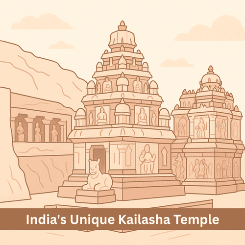 India’s Unique Kailasha Temple: The Divine Abode of Shiva Carved from One Stone