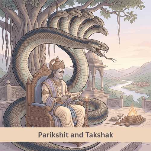Parikshit and Takshak