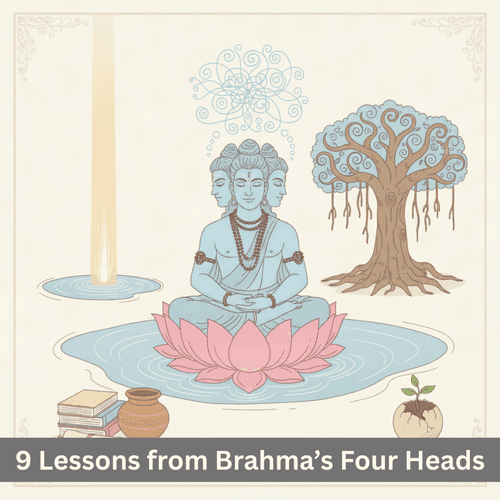 9 Lessons from Brahma’s Four Heads: Freedom from Overthinking
