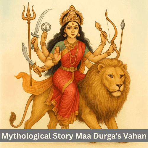 The Mythological Story of Maa Durga's Vahan: How The Lion Became Her Divine Companion
