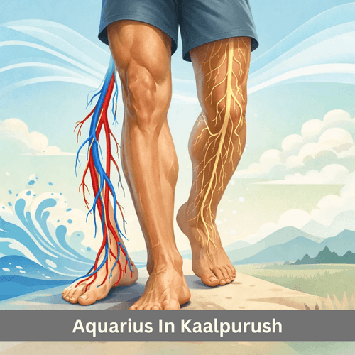 Aquarius in Kaalpurush: Calves, Lower Legs and Circulation