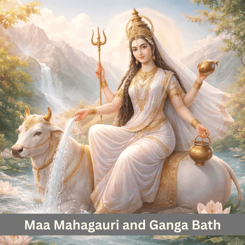 The Divine Story of Maa Mahagauri and Ganga Bath