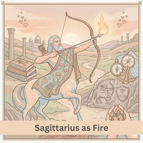 Sagittarius as Fire and Mutable Nature: The Torch of Wisdom, the Power of Change and the Search for Truth