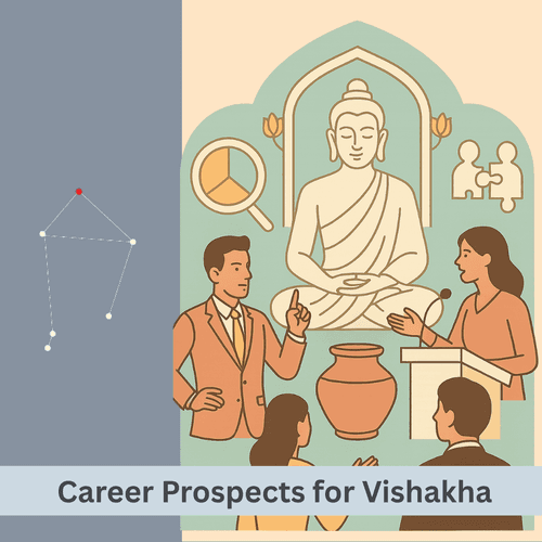 What are the most promising career prospects for Vishakha Nakshatra natives?