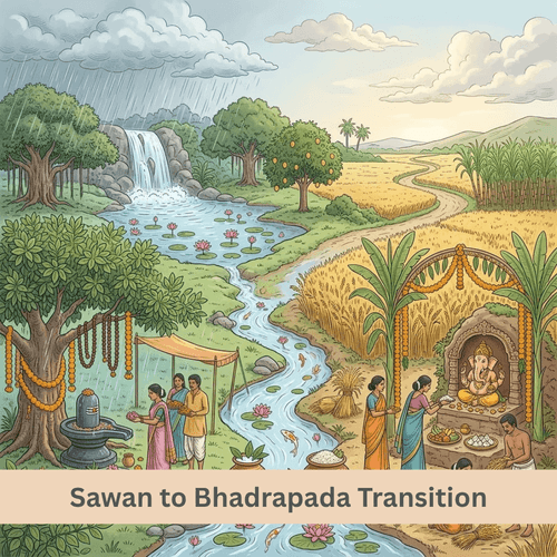 Sawan to Bhadrapada Transition