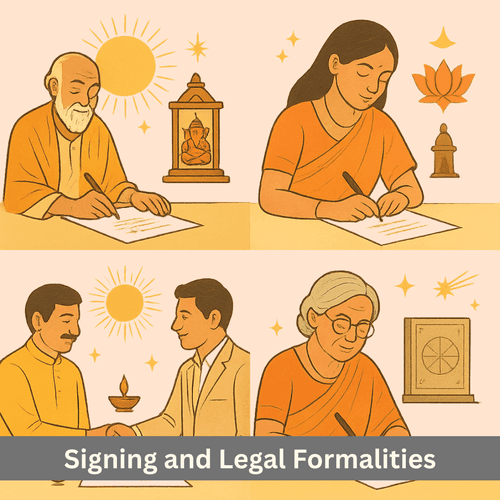 Signing and Legal Formalities Muhurat: Ensuring Peace, Clarity, and Unchallengeable Outcomes
