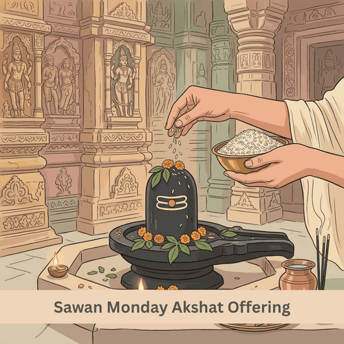 Sawan Monday Akshat Offering
