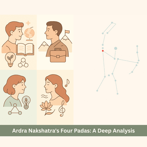 Ardra Nakshatra's Four Padas: A Deep Analysis