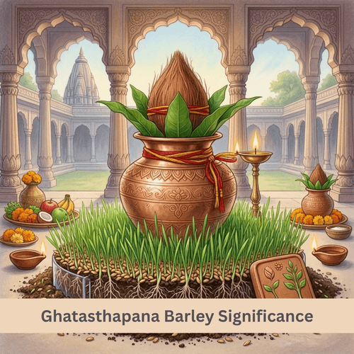Ghatasthapana Barley Significance