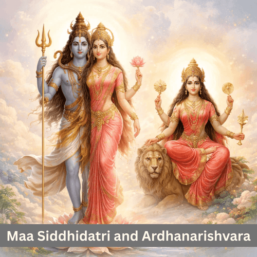 The Story of Maa Siddhidatri and Ardhanarishvara Form