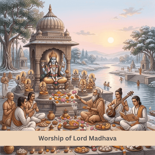 Worship of Lord Madhava: Presiding Deity of Magha and Dvadasha Aditya Archana