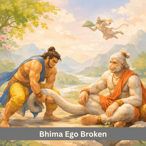 When Bhima’s Pride Broke: The Astonishing Meeting with Hanuman