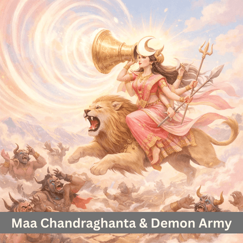 Maa Chandraghanta and the Slaying of the Demon Army