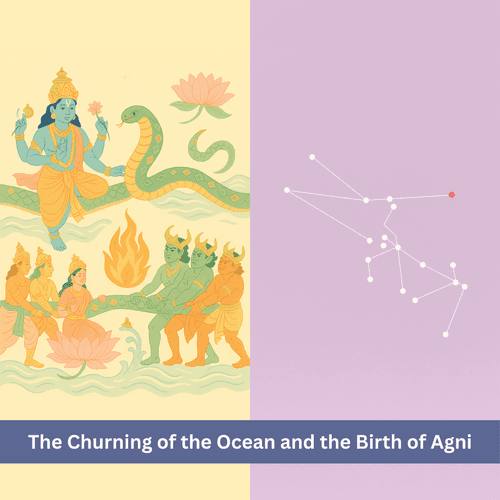 The Churning of the Ocean and the Birth of Agni: Emergence of the Divine Flame